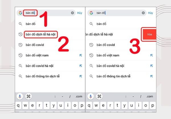 Xóa tìm kiếm cụ thể trên iPhone, iPad