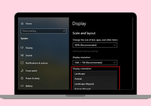 Trên Windows 10
