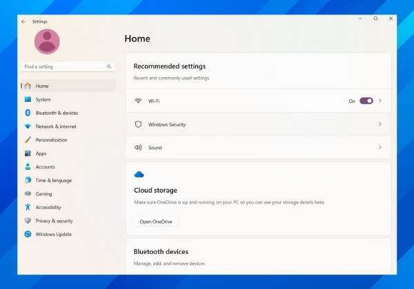 Bước 1 Mở cửa sổ Settings Bước 1 Mở cửa sổ Settings