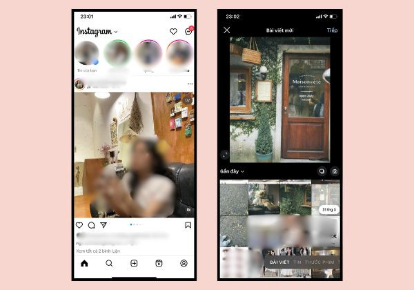 Bước 3: Xác định vị trí hiện tại bằng Instagram