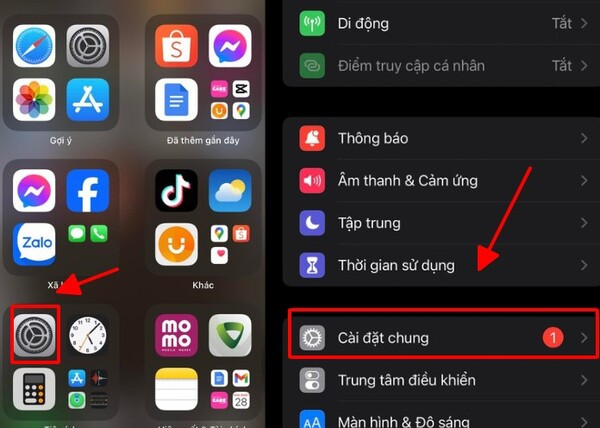Xóa bản cập nhật cũ để tải phiên bản mới bước 1