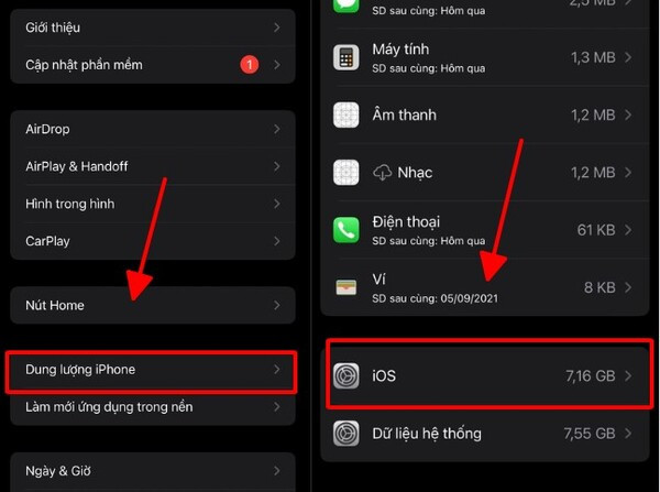 Xóa bản cập nhật cũ để tải phiên bản mới bước 2