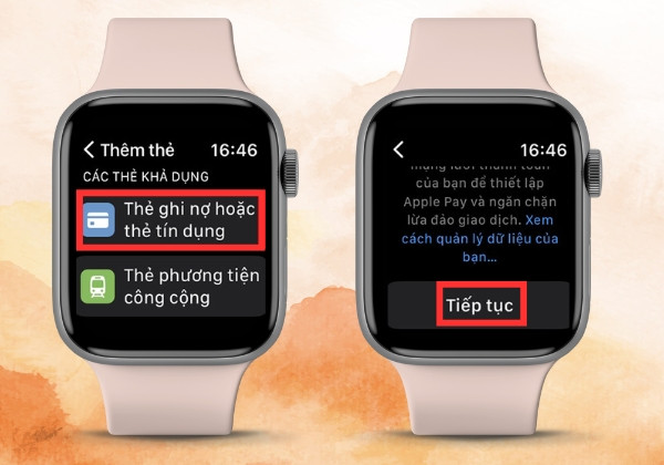 Các bước thiết lập Apple Pay trên Apple Watch bước 2