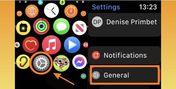 Cách bật trên Apple Watch bước 2