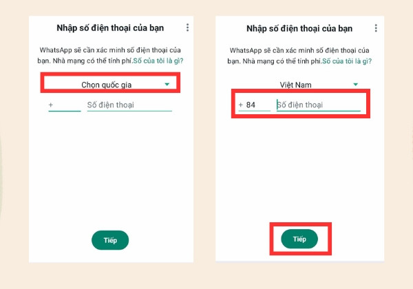 Cách đăng ký tài khoản WhatsApp trên điện thoại di động bước 3 Cách đăng ký tài khoản WhatsApp trên điện thoại di động bước 3