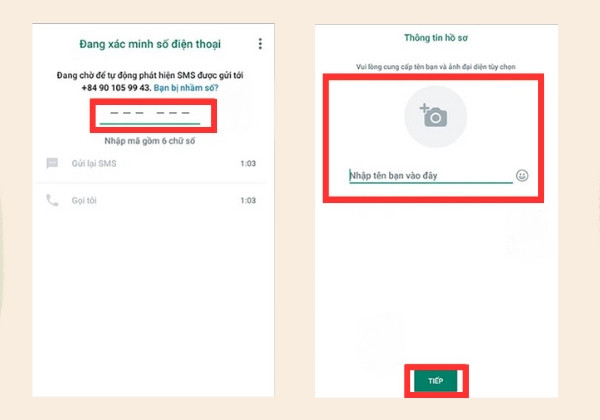Cách đăng ký tài khoản WhatsApp trên điện thoại di động bước 5 Cách đăng ký tài khoản WhatsApp trên điện thoại di động bước 5