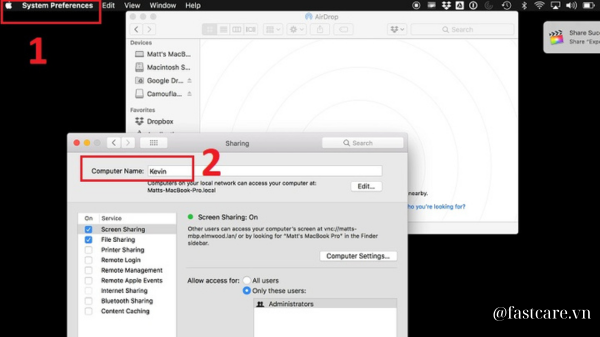 Cách đổi tên Airdrop trên MacBook ra sao? 