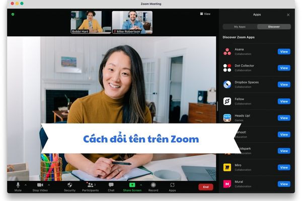 cách đổi tên trên Zoom