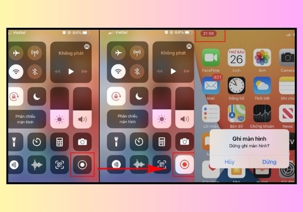 Cách quay màn hình trên iPhone với các máy có Face ID 