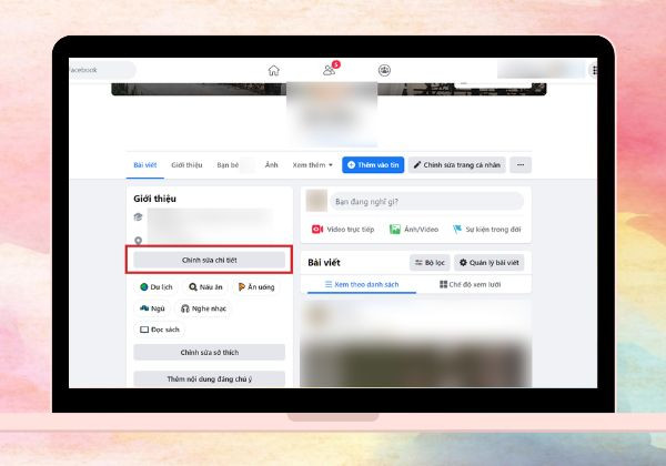 Cách hiển thị người theo dõi trên Facebook thông qua máy tính bước 1