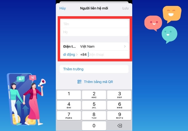 Cách kết bạn trên WhatsApp dành cho điện thoại iOS bước 3
