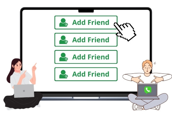 Cách kết bạn trên WhatsApp dành cho Laptop, PC