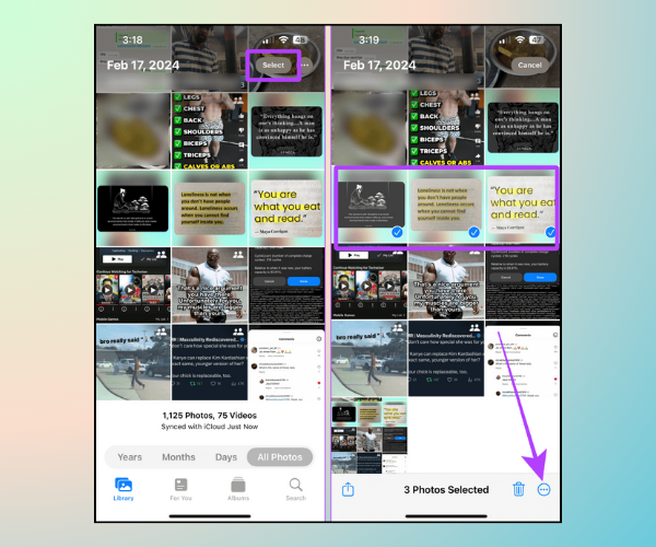 Cách sắp xếp ảnh theo thứ tự trên iPhone bằng Shared Library B2 Cách sắp xếp ảnh theo thứ tự trên iPhone bằng Shared Library B2