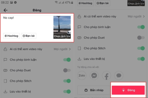 Cách thức đăng tải B8