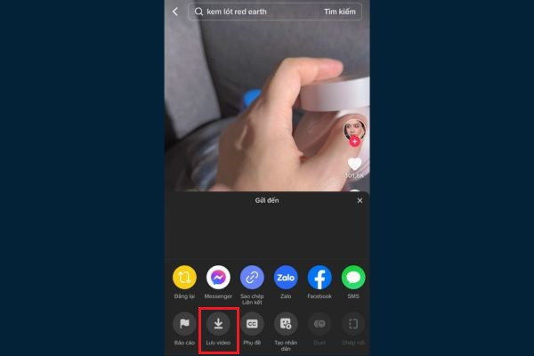 Cách tải video TikTok có chứa logo