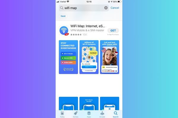 Cách tải WiFi Map trên iOS bước 1