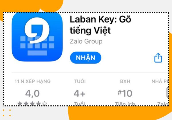 Cách tăng kích thước bàn phìm IP bằng Laban Key bước 1