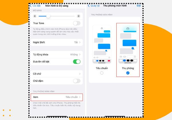Chỉnh kích thước bàn phím điện thoại iPhone trong phần cài đặt bước 2