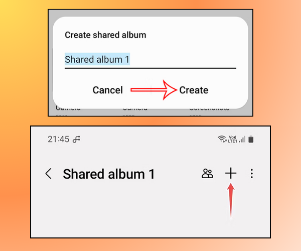 Cách tạo album ảnh trên điện thoại Samsung B4