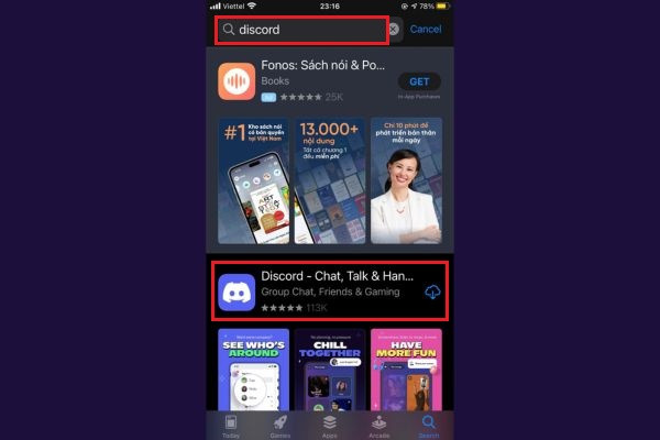 Cách tạo tài khoản Discord trên điện thoại bước 1