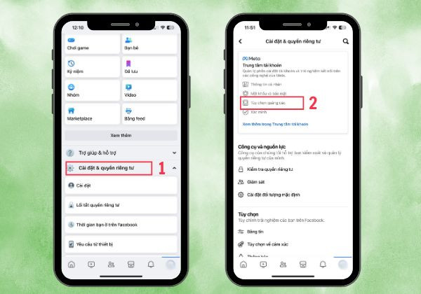 Cách tắt quảng cáo Facebook trên iPhone bước 1 Cách tắt quảng cáo Facebook trên iPhone bước 1