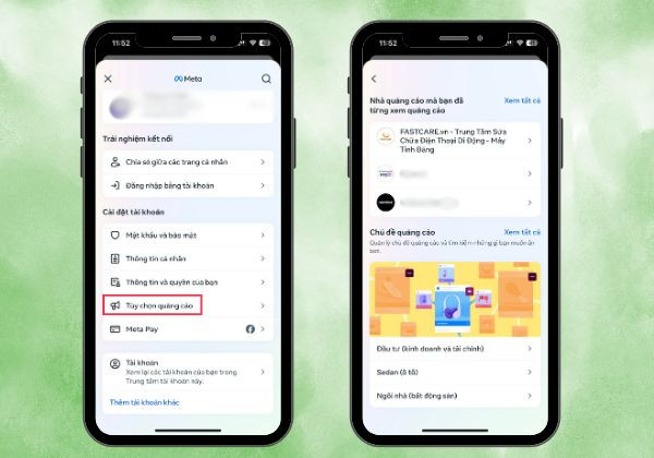 Cách tắt quảng cáo Facebook trên iPhone bước 2 Cách tắt quảng cáo Facebook trên iPhone bước 2