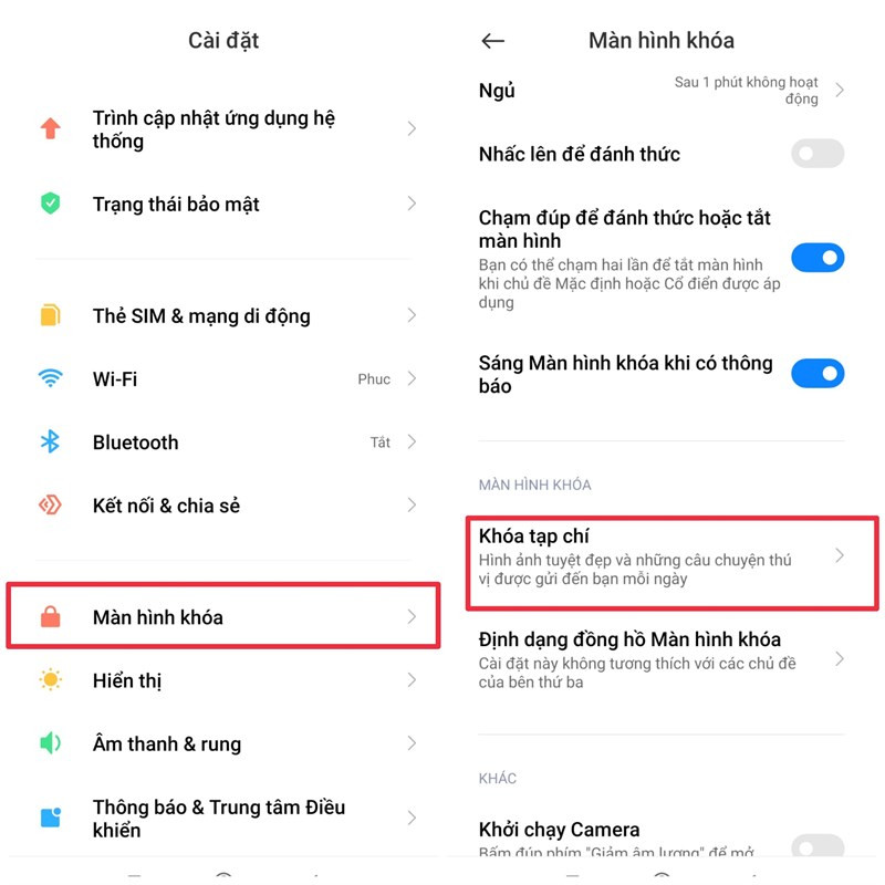 Cách thay đổi màn hình khóa liên tục trên Xiaomi nhanh chóng&nbsp;