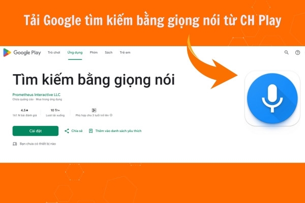 Tìm kiếm giọng nói trên Android bước 1