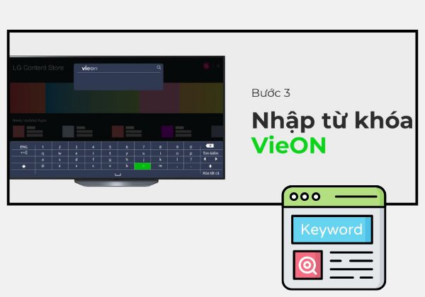 Cài đặt Vieon trên TV LG bước 3