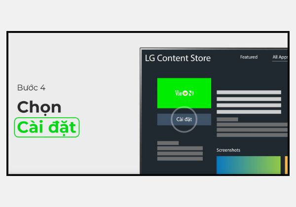 Cài đặt Vieon trên TV LG bước 4