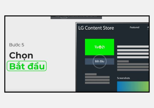 Cài đặt Vieon trên TV LG bước 5