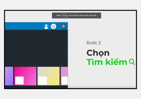 Hướng dẫn cài đặt VieON trên tivi Samsung bước 2