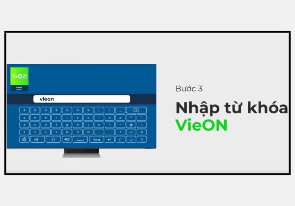 Hướng dẫn cài đặt VieON trên tivi Samsung bước 3