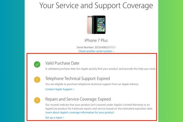 Check IMEI Apple qua trang chủ bước 2 Check IMEI Apple qua trang chủ bước 2
