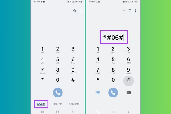 Check IMEI Samsung bằng cú pháp *#06# Check IMEI Samsung bằng cú pháp *#06#