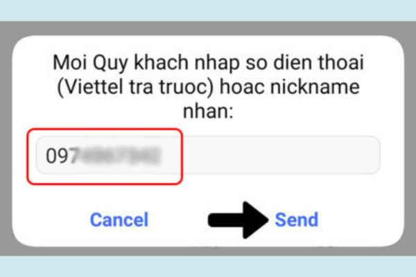 Chuyển tiền qua USSD bước 3