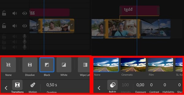 Công cụ Effects Công cụ Effects
