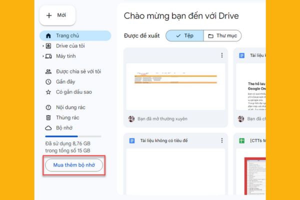 Đăng ký dịch vụ Google One tại Việt Nam bước 1