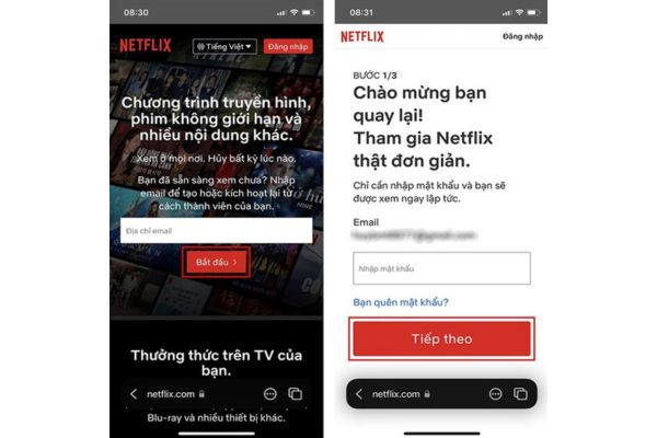 đăng ký Netflix miễn phí trên iOS bước 1