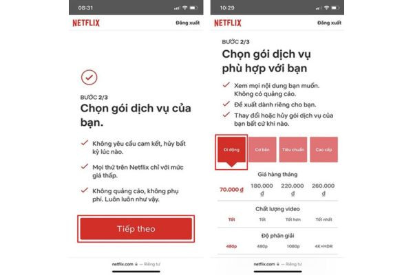 đăng ký Netflix miễn phí trên iOS bước 2