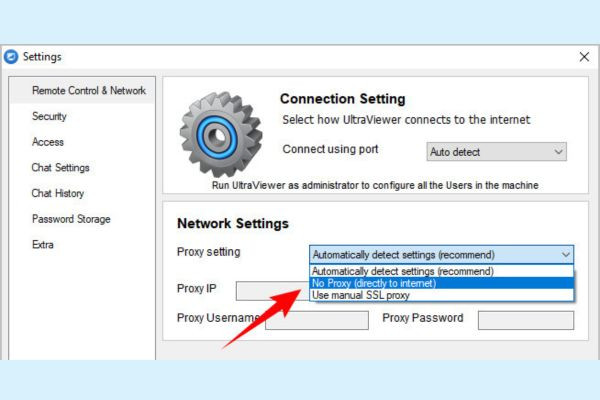 Do cài đặt Proxy