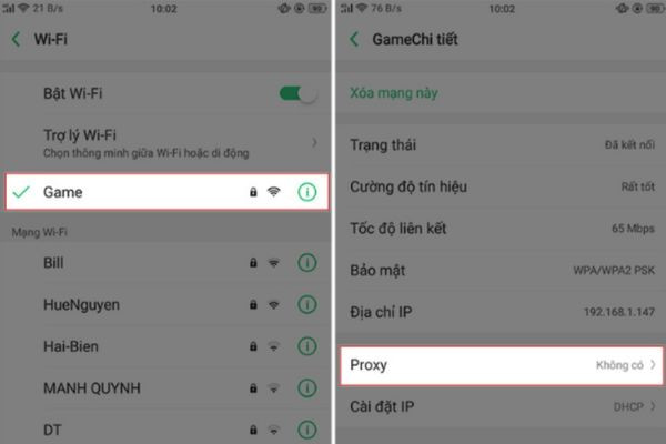 Đổi IP Android với công cụ Proxynova bước 4