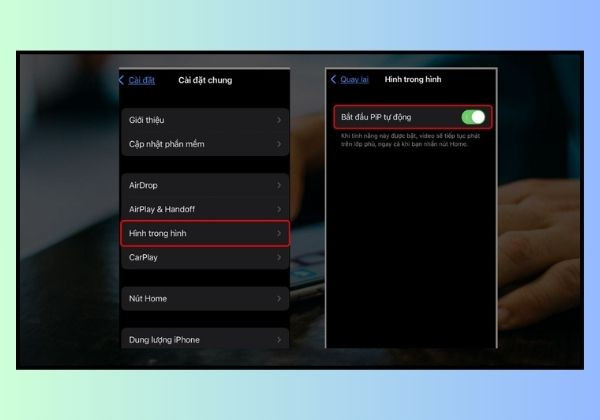 Dùng “Picture-in-Picture” bước 2