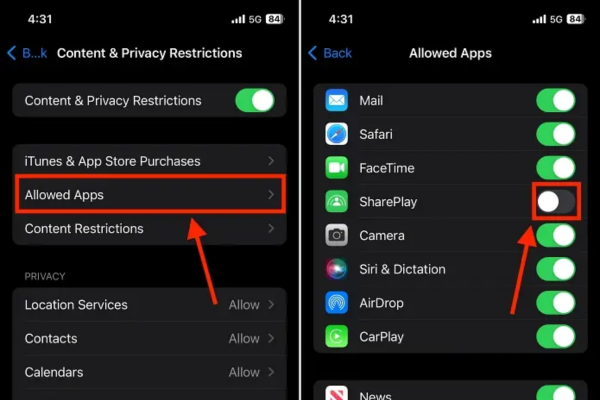 Hướng dẫn chặn SharePlay trên iPhone B2