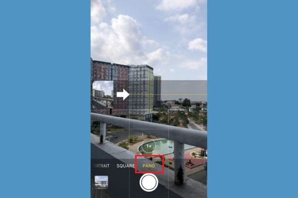 Hướng dẫn chụp ảnh Pano trên iPhone bước 3 Hướng dẫn chụp ảnh Pano trên iPhone bước 3