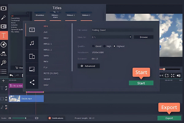 Hướng dẫn edit video trên Movavi&nbsp;B4