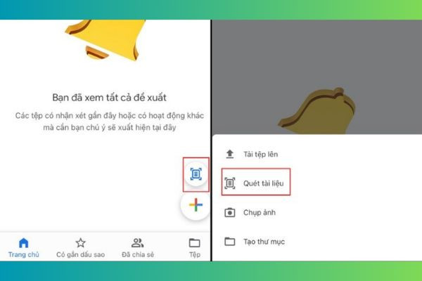 Hướng dẫn scan tài liệu thành PDF bằng điện thoại bước 2