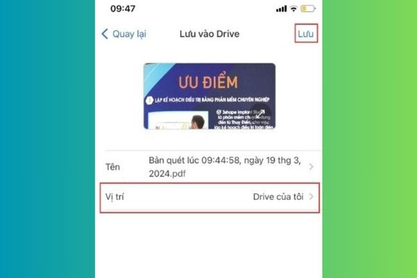 Hướng dẫn scan tài liệu thành PDF bằng điện thoại bước 5