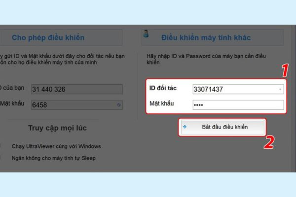 Hướng dẫn sử dụng UltraViewer bước 2