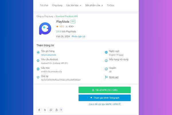 Hướng dẫn tải PlayMods APK bước 1 Hướng dẫn tải PlayMods APK bước 1